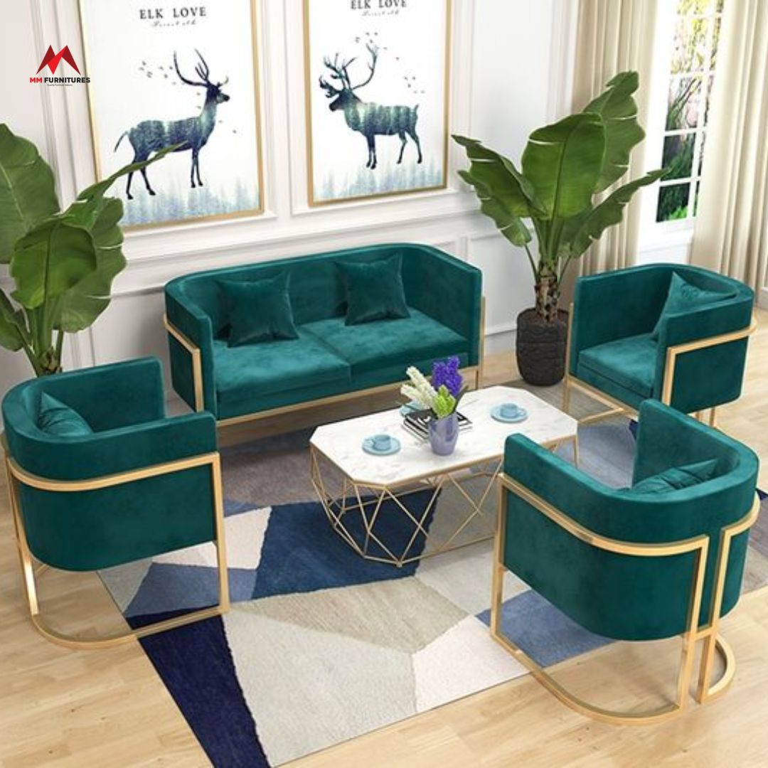 Glorent Metal Sofa Set